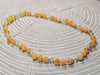 Amber and Fluorite Necklace 12.5